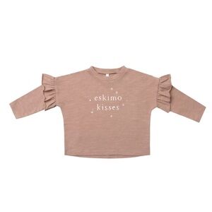 Ryle and Cru Longsleeve Eskimo Kisses Tee $42 size 4-5